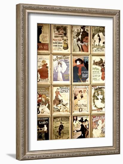 Old French Postcards - Gallery - Montmartre - Paris - France-Philippe Hugonnard-Framed Premium Photographic Print