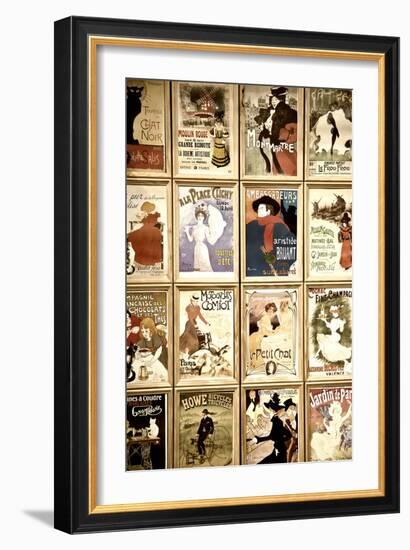 Old French Postcards - Gallery - Montmartre - Paris - France-Philippe Hugonnard-Framed Premium Photographic Print