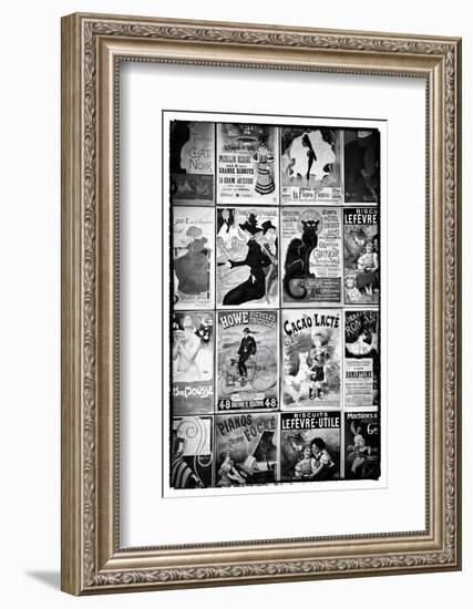 Old French Postcards - Gallery - Montmartre - Paris - France-Philippe Hugonnard-Framed Photographic Print