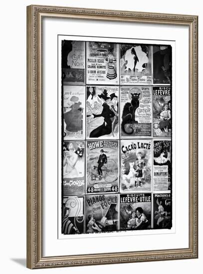 Old French Postcards - Gallery - Montmartre - Paris - France-Philippe Hugonnard-Framed Photographic Print