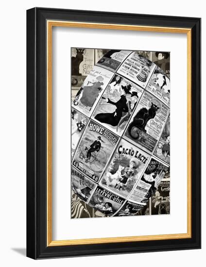 Old French Postcards - Gallery - Montmartre - Paris - France-Philippe Hugonnard-Framed Photographic Print