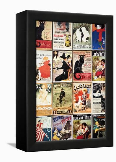 Old French Postcards - Gallery - Montmartre - Paris - France-Philippe Hugonnard-Framed Premier Image Canvas
