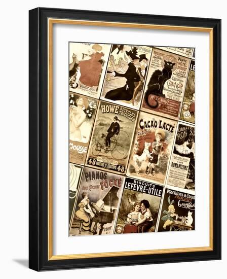 Old French Postcards - Gallery - Montmartre - Paris - France-Philippe Hugonnard-Framed Photographic Print