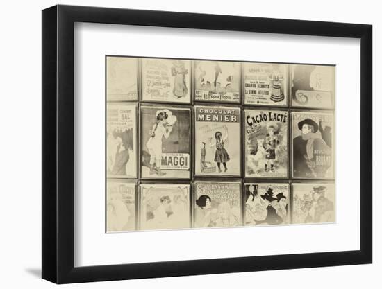 Old French Postcards - Gallery - Montmartre - Paris - France-Philippe Hugonnard-Framed Photographic Print