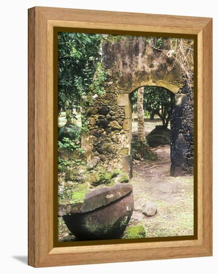 Old French Sugar Mill, Anse Chastanet Resort, Souffriere, St. Lucia, Caribbean-Greg Johnston-Framed Premier Image Canvas