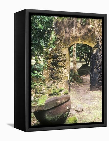 Old French Sugar Mill, Anse Chastanet Resort, Souffriere, St. Lucia, Caribbean-Greg Johnston-Framed Premier Image Canvas