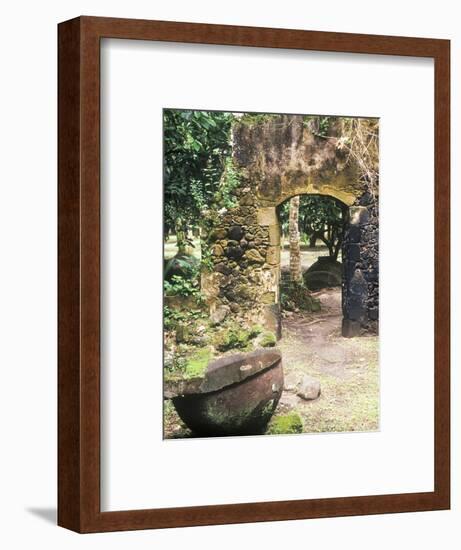 Old French Sugar Mill, Anse Chastanet Resort, Souffriere, St. Lucia, Caribbean-Greg Johnston-Framed Photographic Print