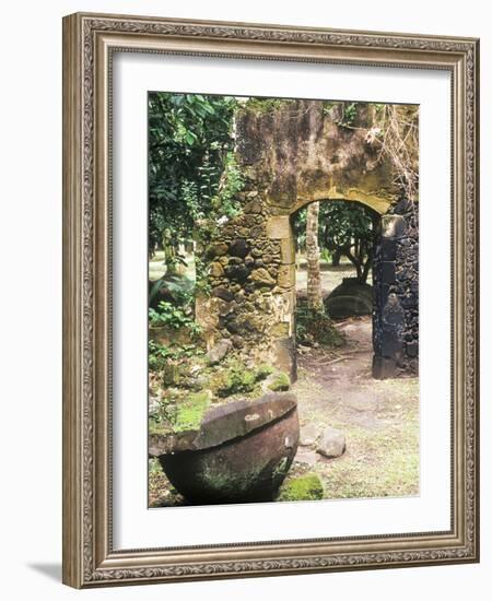 Old French Sugar Mill, Anse Chastanet Resort, Souffriere, St. Lucia, Caribbean-Greg Johnston-Framed Photographic Print