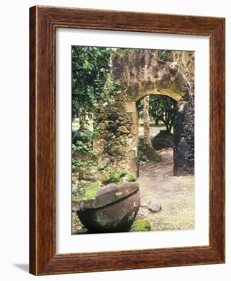 Old French Sugar Mill, Anse Chastanet Resort, Souffriere, St. Lucia, Caribbean-Greg Johnston-Framed Photographic Print