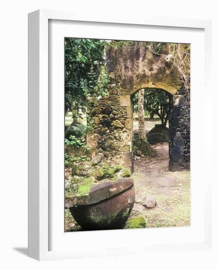 Old French Sugar Mill, Anse Chastanet Resort, Souffriere, St. Lucia, Caribbean-Greg Johnston-Framed Photographic Print