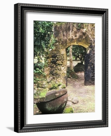 Old French Sugar Mill, Anse Chastanet Resort, Souffriere, St. Lucia, Caribbean-Greg Johnston-Framed Photographic Print