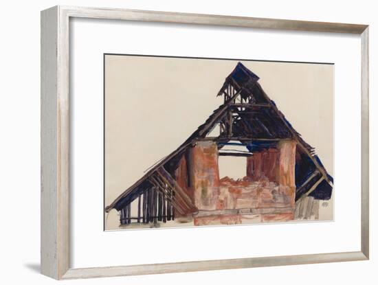 Old Gable, 1913-Egon Schiele-Framed Giclee Print