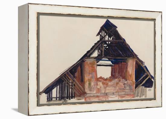 Old Gable, 1913-Egon Schiele-Framed Premier Image Canvas