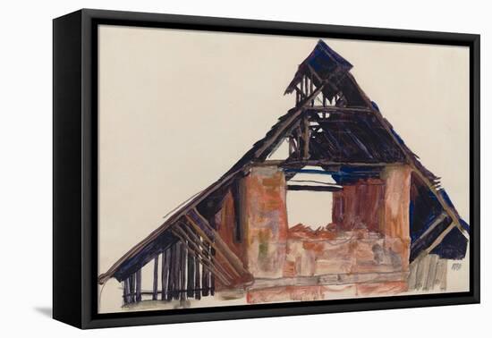 Old Gable, 1913-Egon Schiele-Framed Premier Image Canvas