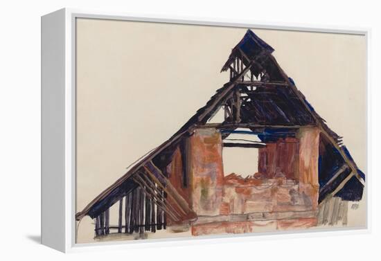 Old Gable, 1913-Egon Schiele-Framed Premier Image Canvas