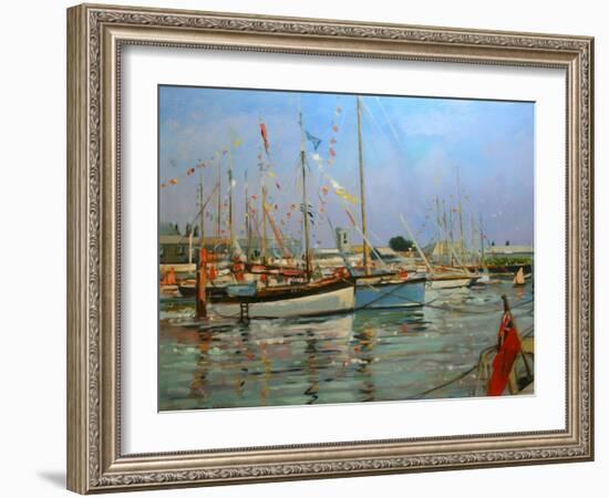 Old Gaffers, Yarmouth, Isle of Wight, 2011-Jennifer Wright-Framed Giclee Print