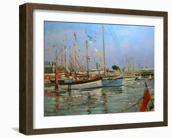 Old Gaffers, Yarmouth, Isle of Wight, 2011-Jennifer Wright-Framed Giclee Print