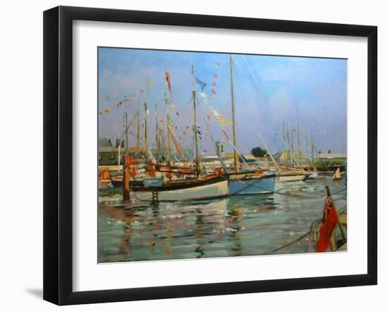 Old Gaffers, Yarmouth, Isle of Wight, 2011-Jennifer Wright-Framed Giclee Print