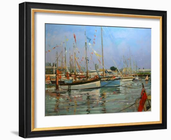 Old Gaffers, Yarmouth, Isle of Wight, 2011-Jennifer Wright-Framed Giclee Print