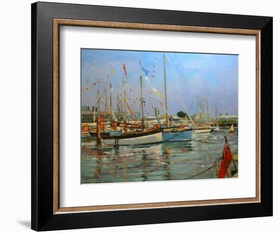 Old Gaffers, Yarmouth, Isle of Wight, 2011-Jennifer Wright-Framed Giclee Print