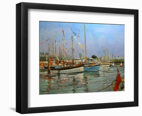 Old Gaffers, Yarmouth, Isle of Wight, 2011-Jennifer Wright-Framed Giclee Print