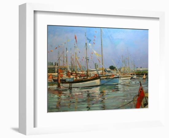 Old Gaffers, Yarmouth, Isle of Wight, 2011-Jennifer Wright-Framed Giclee Print