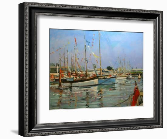 Old Gaffers, Yarmouth, Isle of Wight, 2011-Jennifer Wright-Framed Giclee Print