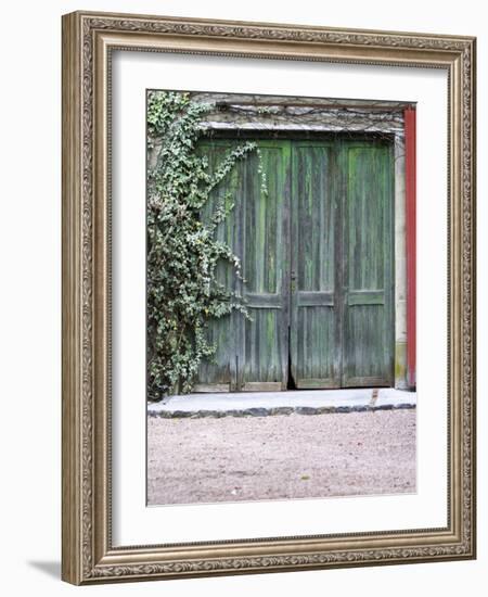 Old Garage Door, Vinos Finos H Stagnari Winery, La Puebla, La Paz, Canelones, Montevideo, Uruguay-Per Karlsson-Framed Photographic Print