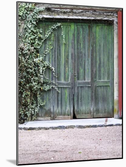 Old Garage Door, Vinos Finos H Stagnari Winery, La Puebla, La Paz, Canelones, Montevideo, Uruguay-Per Karlsson-Mounted Photographic Print