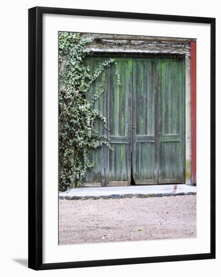 Old Garage Door, Vinos Finos H Stagnari Winery, La Puebla, La Paz, Canelones, Montevideo, Uruguay-Per Karlsson-Framed Photographic Print