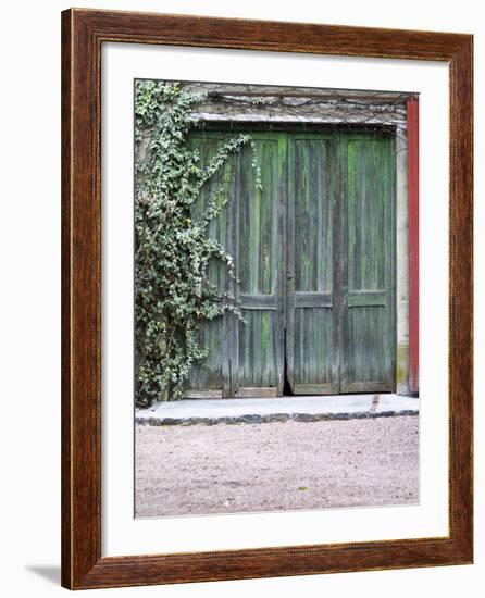 Old Garage Door, Vinos Finos H Stagnari Winery, La Puebla, La Paz, Canelones, Montevideo, Uruguay-Per Karlsson-Framed Photographic Print