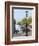 Old Gas Lamp Post and Bicycles on a Bridge over a Canal in Amsterdam, the Netherlands-Miva Stock-Framed Photographic Print