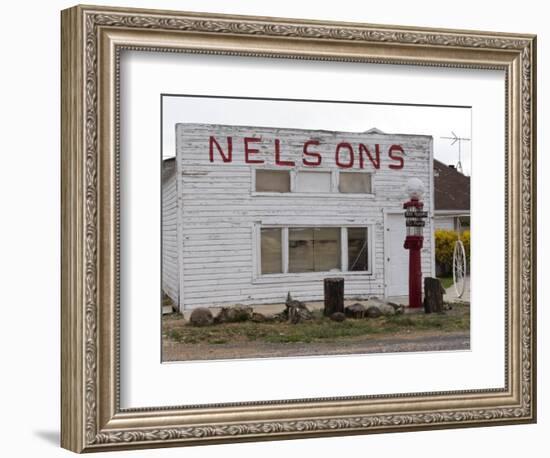 Old Gas Pump in Cannonville, Utah, USA-Diane Johnson-Framed Photographic Print