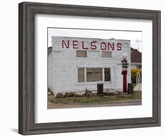 Old Gas Pump in Cannonville, Utah, USA-Diane Johnson-Framed Photographic Print