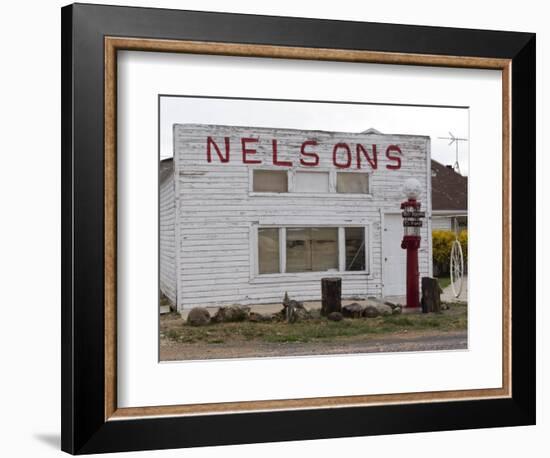 Old Gas Pump in Cannonville, Utah, USA-Diane Johnson-Framed Photographic Print