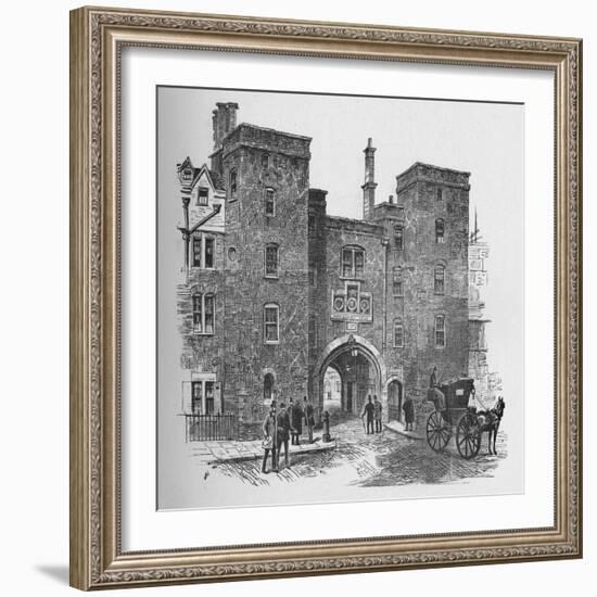 'Old Gateway, Lincoln's Inn', 1890-Unknown-Framed Giclee Print