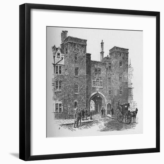 'Old Gateway, Lincoln's Inn', 1890-Unknown-Framed Giclee Print