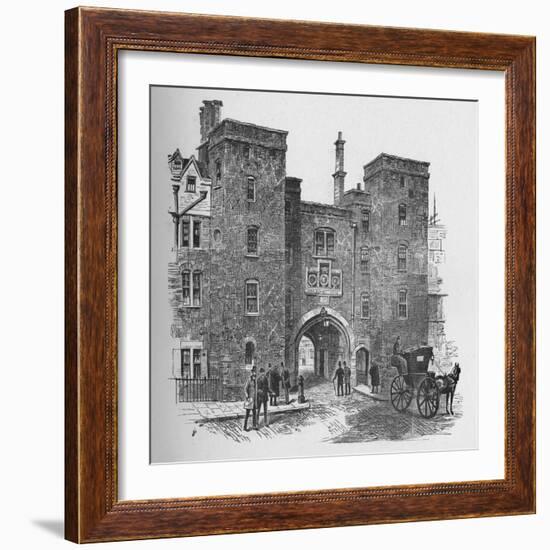 'Old Gateway, Lincoln's Inn', 1890-Unknown-Framed Giclee Print