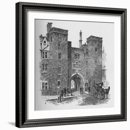 'Old Gateway, Lincoln's Inn', 1890-Unknown-Framed Giclee Print