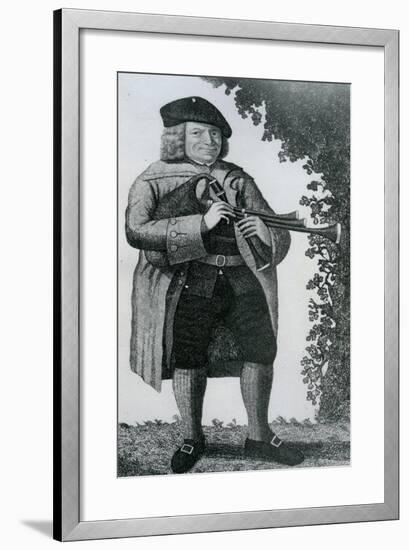 Old Geordie Sime, a Famous Piper in His Time', 1789-John Kay-Framed Giclee Print