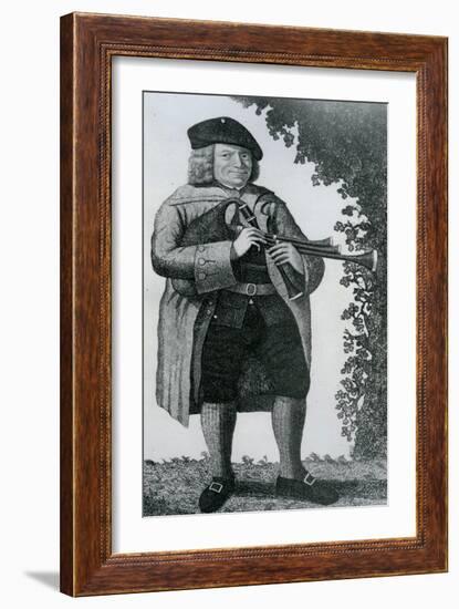 Old Geordie Sime, a Famous Piper in His Time', 1789-John Kay-Framed Giclee Print