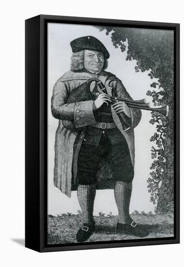 Old Geordie Sime, a Famous Piper in His Time', 1789-John Kay-Framed Premier Image Canvas