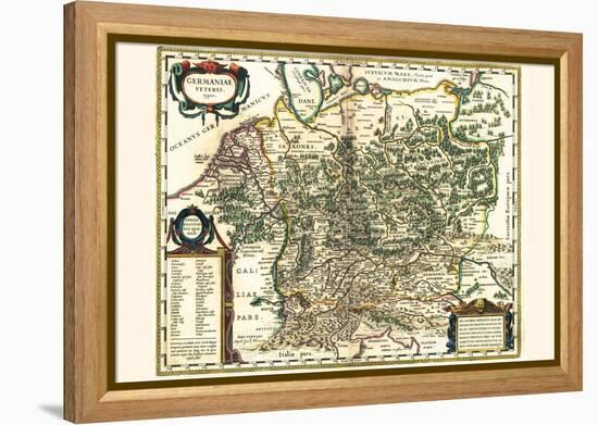 Old Germany-Willem Janszoon Blaeu-Framed Stretched Canvas