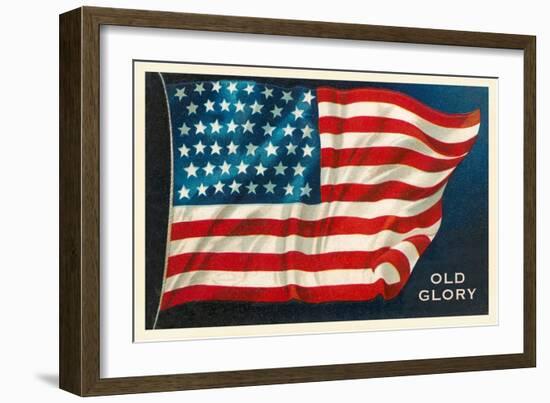 Old Glory, Flag-null-Framed Art Print