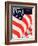 "Old Glory," Saturday Evening Post Cover, July 4, 1942-John Clymer-Framed Giclee Print