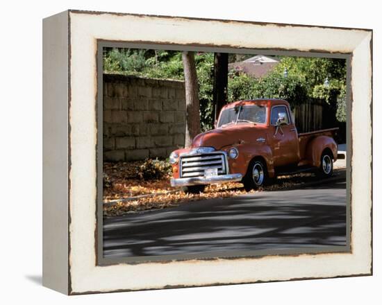 Old GMC Truck During Fall, Santa Barbara, California, USA-Savanah Stewart-Framed Premier Image Canvas