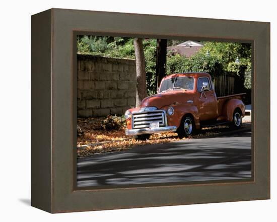 Old GMC Truck During Fall, Santa Barbara, California, USA-Savanah Stewart-Framed Premier Image Canvas