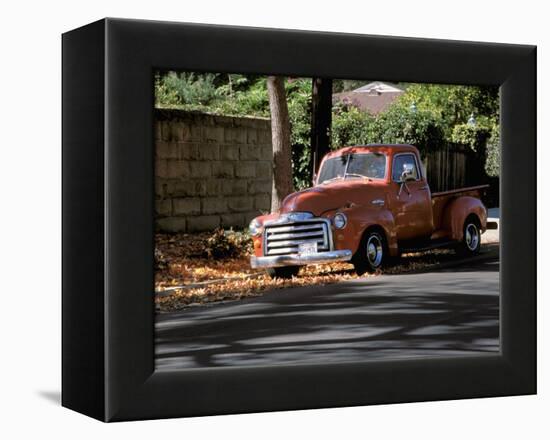 Old GMC Truck During Fall, Santa Barbara, California, USA-Savanah Stewart-Framed Premier Image Canvas