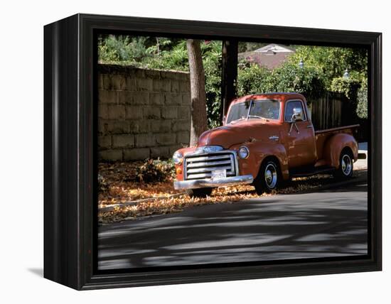 Old GMC Truck During Fall, Santa Barbara, California, USA-Savanah Stewart-Framed Premier Image Canvas