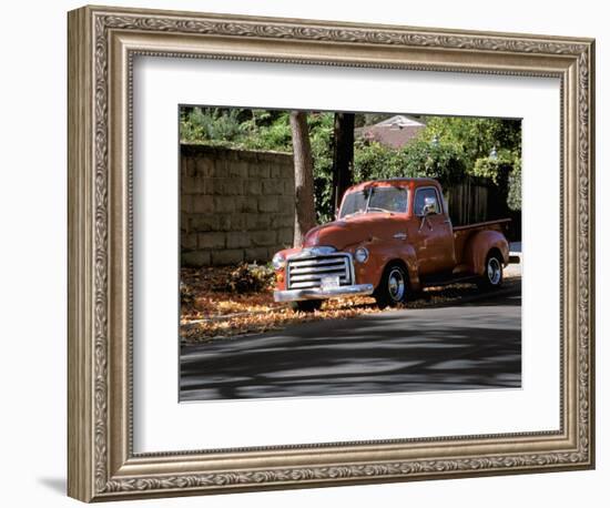 Old GMC Truck During Fall, Santa Barbara, California, USA-Savanah Stewart-Framed Photographic Print